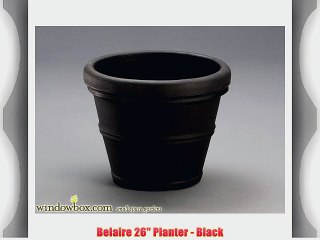 Belaire 26 Planter - Black