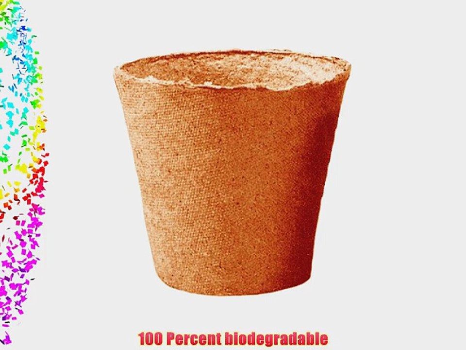 Jiffy 70000503 Round Bulk Peat Pot 3-Inch