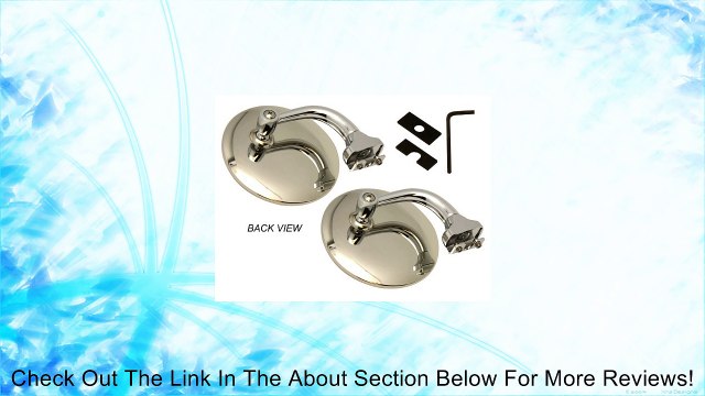 RAT ROD 4 STAINLESS STEEL UNIVERSAL PEEP MIRROR L OR R DOOR EDGE CHROME PAIR Review