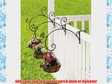 Hanging Planters with Coco Liner. Stunning Set of 3 Rail Planters Are Great for the Porchdeckand