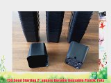 150 Seed Starting 2 square Durable Reusable Plastic Pots