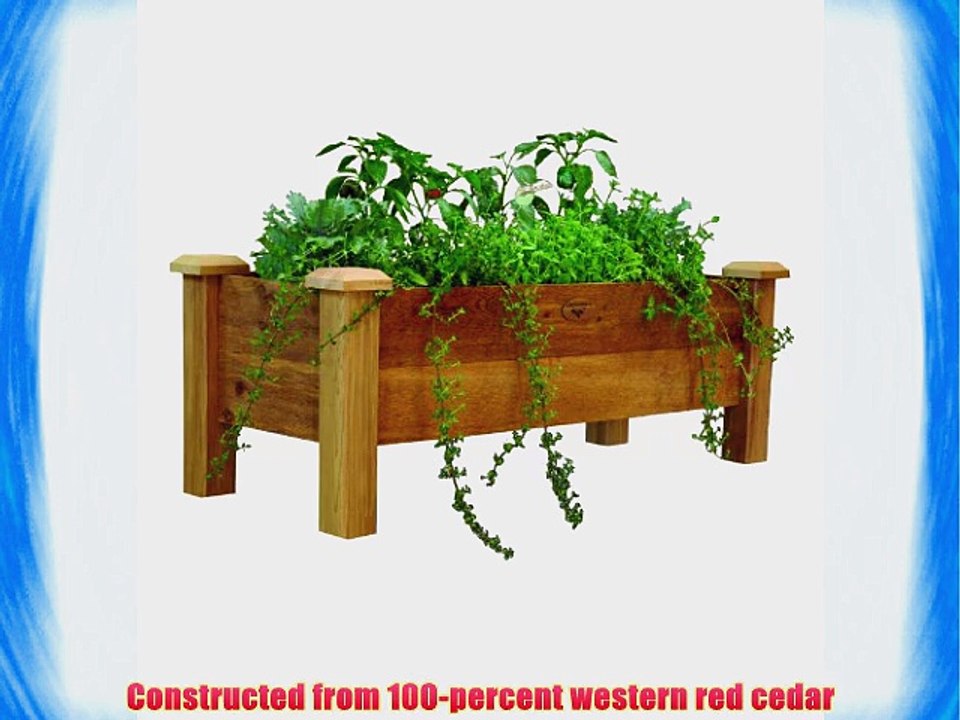 Gronomics RPB 18 - 48 18-Inch by 48-Inch by 19-Inch Rustic Planter Box Unfinished