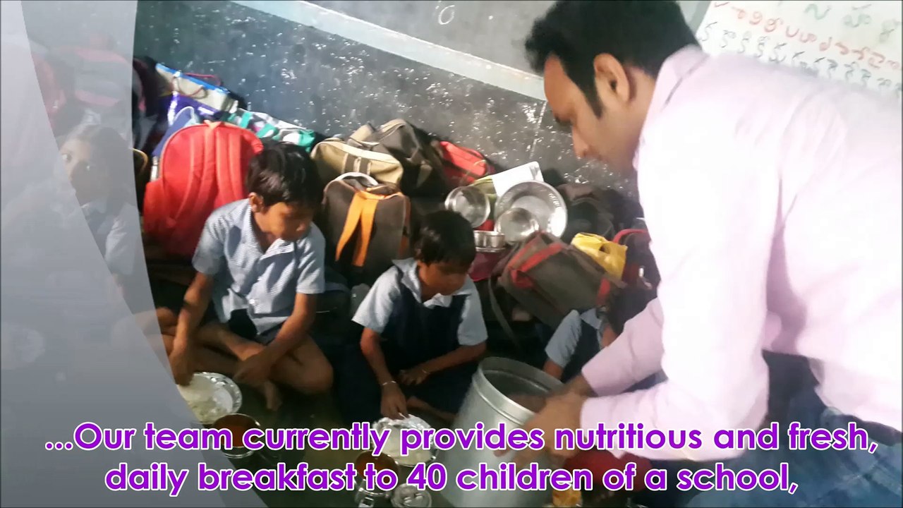 Adopt A Tiffin - snacks for underprivileged hungry children, Hyderabad India