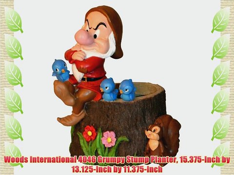 Woods International 4046 Grumpy Stump Planter 15.375-Inch by 13.125-Inch by 11.375-Inch