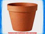 DEROMA 01310FZ 12-Inch Terra Cotta Clay Pot Standard