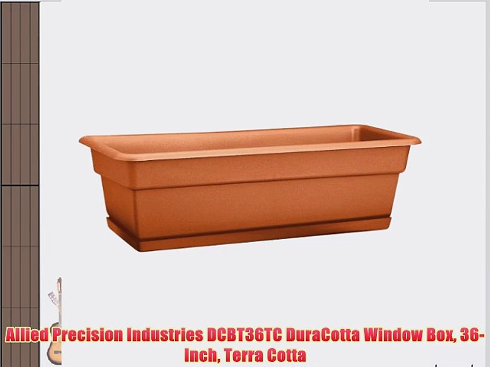 Allied Precision Industries DCBT36TC DuraCotta Window Box 36-Inch Terra Cotta