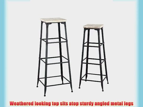 Powell Driftwood Large and Medium Plant Stands