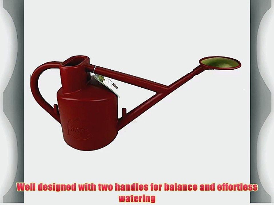 Haws V119 Practican Plastic Watering Can 1.6-Gallon/6-Liter Red