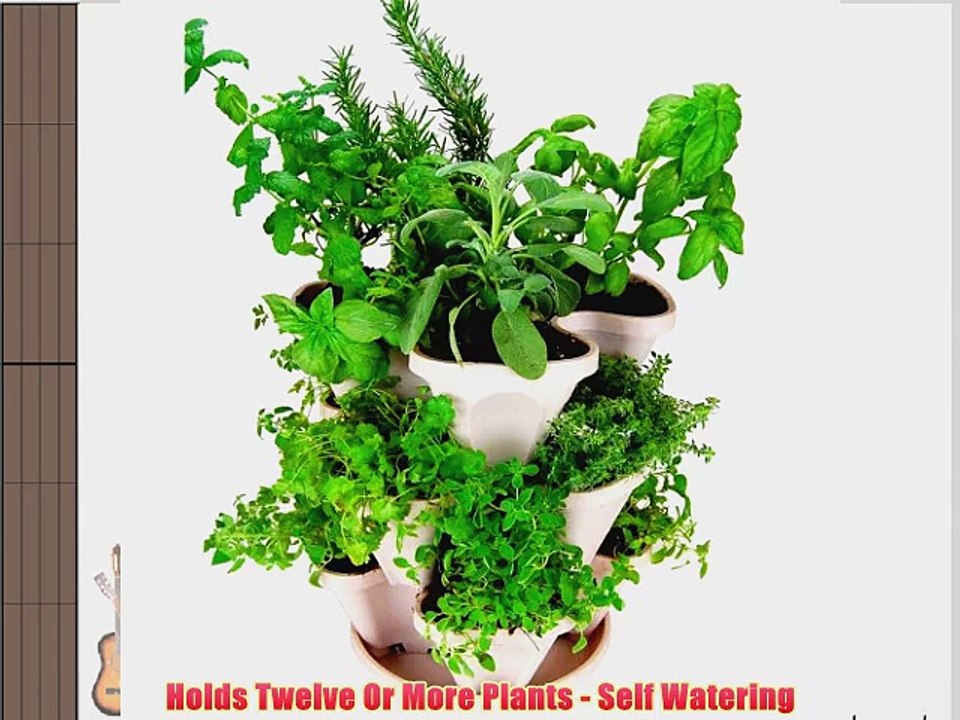 Mini-Garden Stacker- Stackable/Hangable All Season Self-Watering Planter- Indoor/Outdoor Stacking