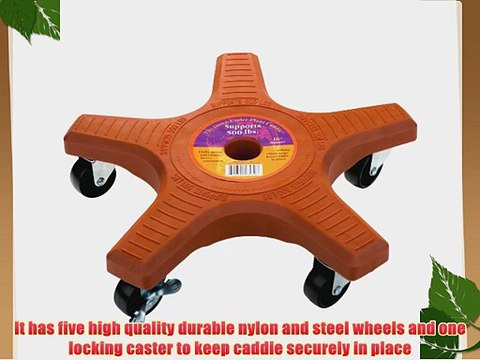 Plant Stand 18430 Down Under Plant Caddy Terra Cotta 16-Inch