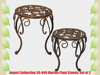 Import Collection 39-049 Martha Plant Stands Set of 2
