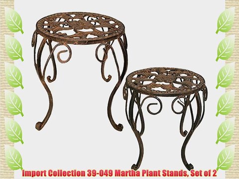 Import Collection 39-049 Martha Plant Stands Set of 2