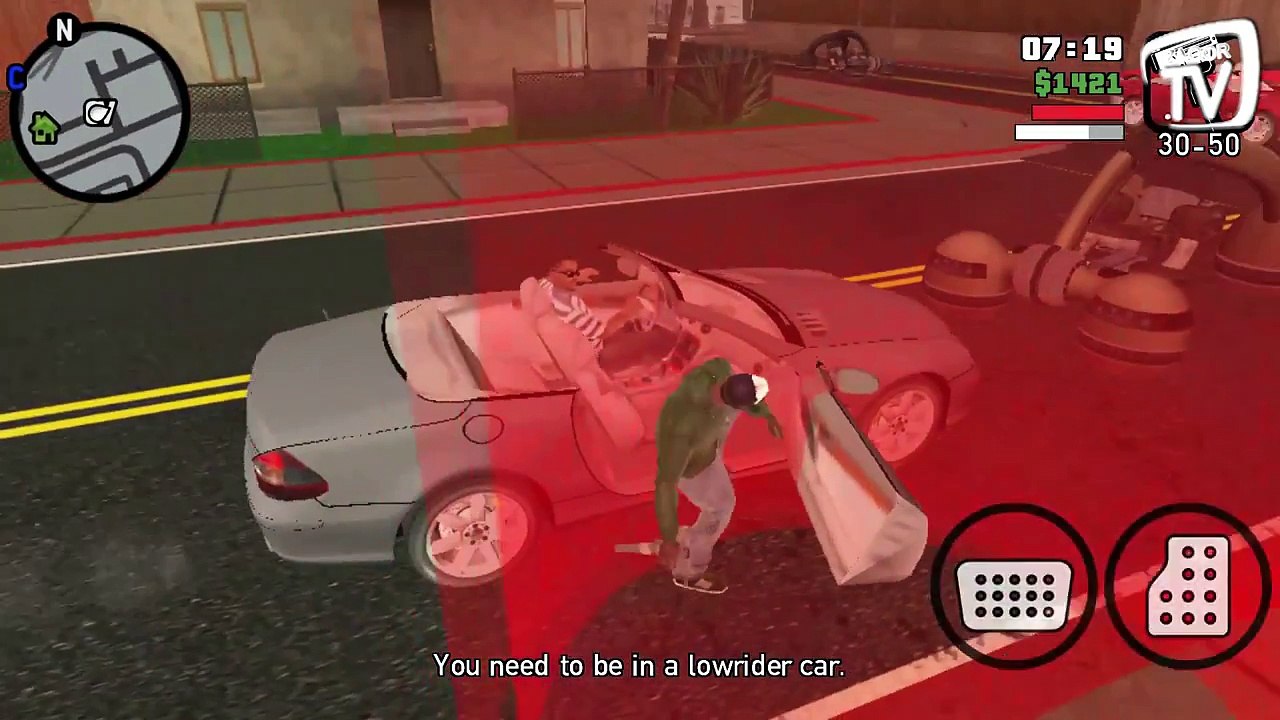 GTA San Andreas Modern Mod - Android v1.3 Walkthrough - Mission #20 - High Stakes, Lowrider