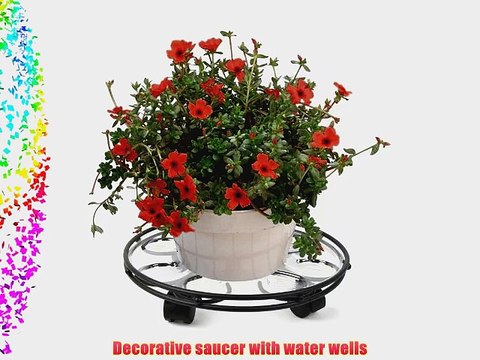 Plastec SC14BK Saucer Caddy Deluxe Black 14-Inch