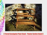 3 Tiered Eucalyptus Plant Stand - Planter Garden Stand []