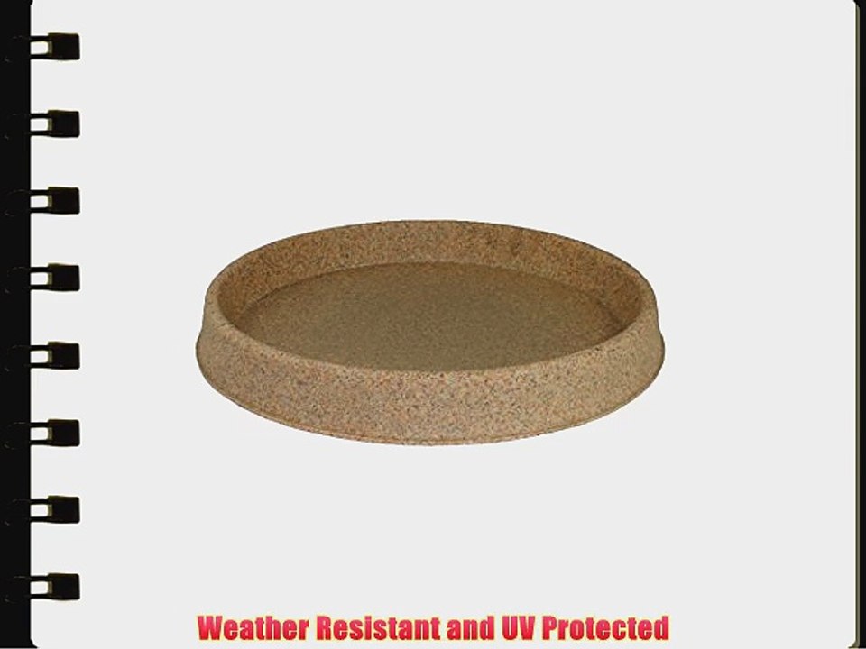 Tusco Products TR30SS Round Saucer 30-Inch Diameter Sandstone