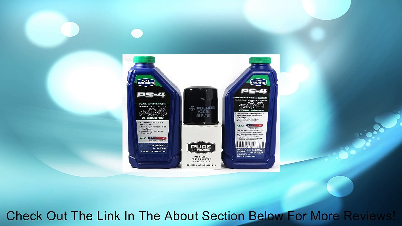 1999 POLARIS SPORTSMAN 335 POLARIS OIL CHANGE KIT Review