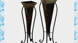 Tall Square Floor Planters (Set of 2)