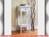F.A. Decors Classic White Accent Table Side Table or Plant Stand
