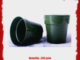 200 NEW 6 Inch Standard Plastic Nursery Pots ~ Pots ARE 6 Inch Round At the Top and 5.6 Inch