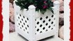 Dura-Trel 11152 Small Lattice Planter White