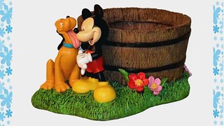 Woods International 4055 Mickey Mouse and Pluto Planter 12.125-Inch by 7.625-Inch by 8.375-Inch