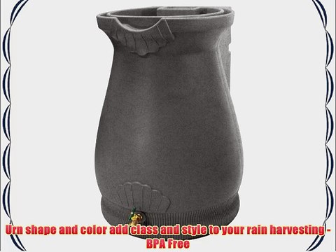 Good Ideas RWURN-LIG Rain Wizard Rain Barrel Urn 65-Gallon Light Granite