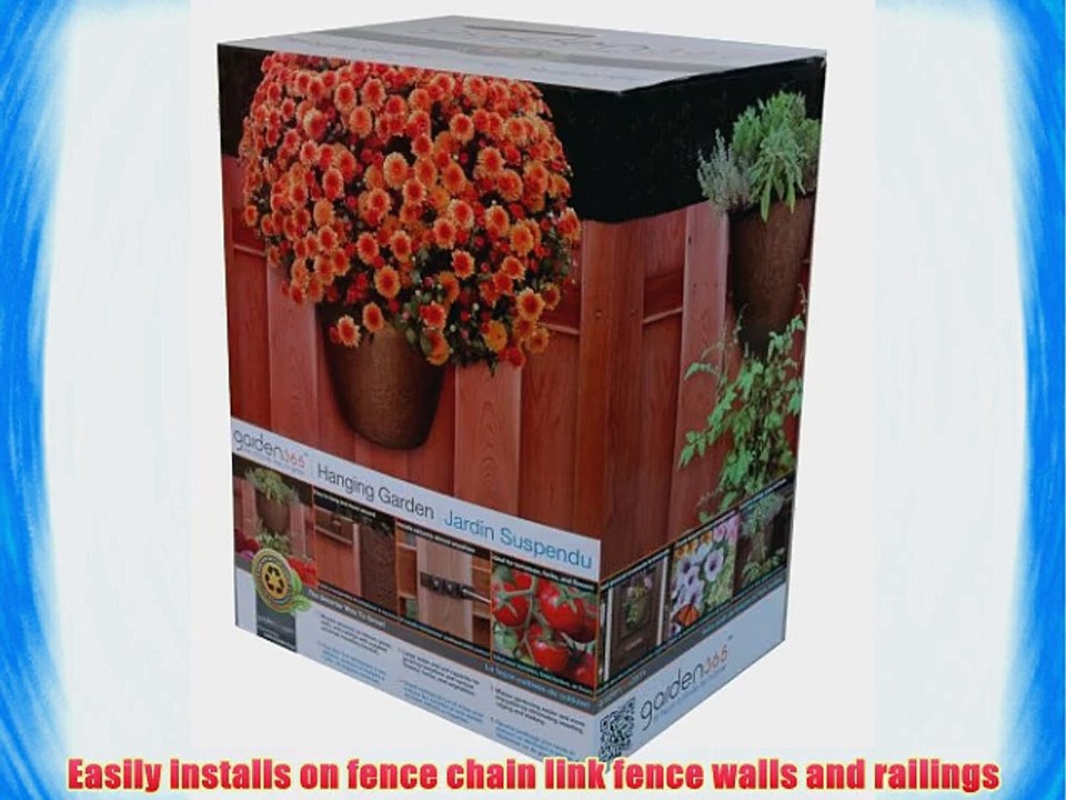 Akro-Mils Vertical Hanging Garden Planter 13-Inch Bronze Set of 5