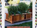 Wood Country Wood Country Rectangle Cedar Wood Boise Patio Planter Box Natural Cedar 41L x