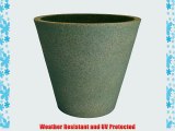 Tusco Products CR16SS Cosmopolitan Round Garden Planter 16 by 9.5-Inch Sandstone