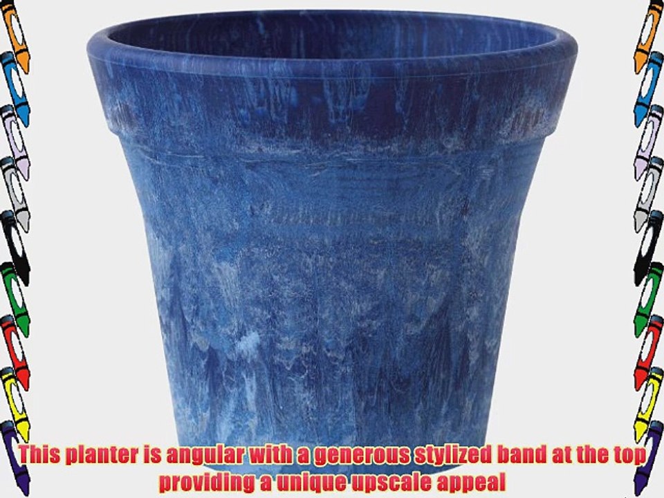 Novelty 07129 Round Mesa Planter Denim 12-Inch