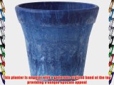 Novelty 07129 Round Mesa Planter Denim 12-Inch