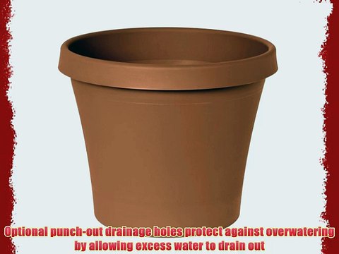 Fiskars 24 Inch Tapered TerraPot Color Clay (50024C)