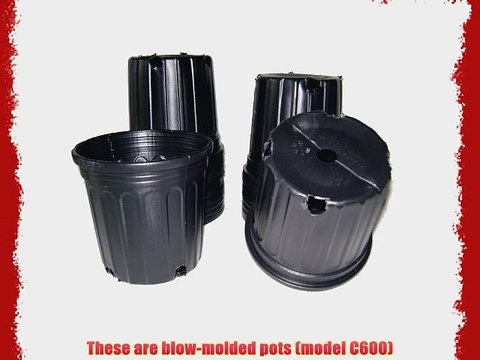 100 NEW Plastic Nursery 2 Gallon Trade POT ~ Actual Volume: 1.593 Gallons