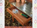 Jack Post Cypress Wood Lotus Potting Bench with Metal Top Wood