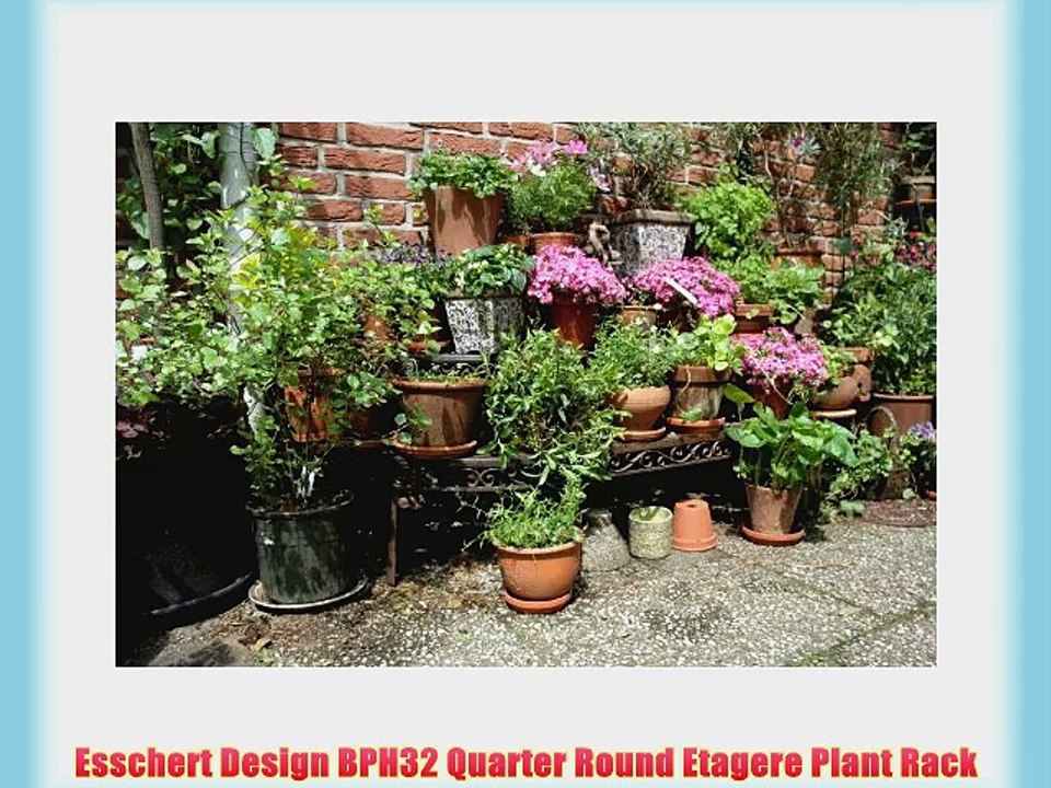 Esschert Design BPH32 Quarter Round Etagere Plant Rack