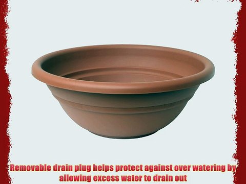 Bloem MB2124-46 Milano Planter Bowl 24-Inch Terra Cotta