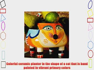 Abigails Colorful Cat Cachepot Planter