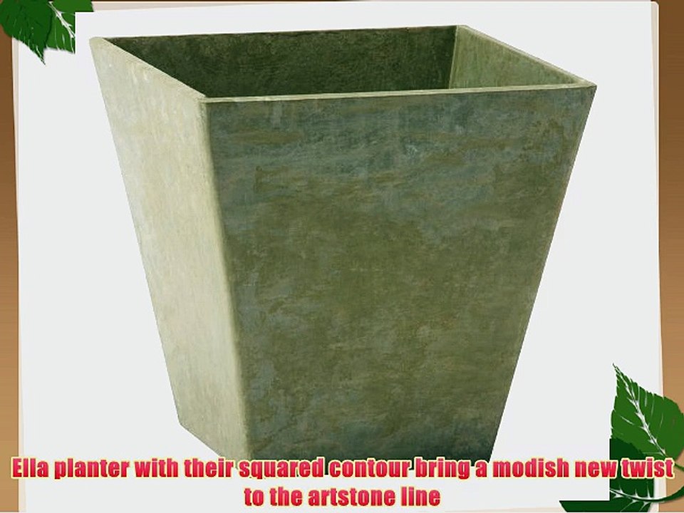 Novelty 35121 Square Ella Planter Sage