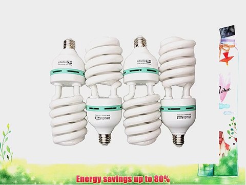 StudioPRO Professional Quality 65 Watt CFL Photo Fluorescent Spiral Daylight Light Bulbs 5500K