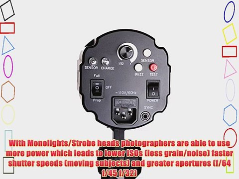 StudioPRO SP-160 Photography Studio Monolight Professional Strobe Flash Lighting Head 160 Watts