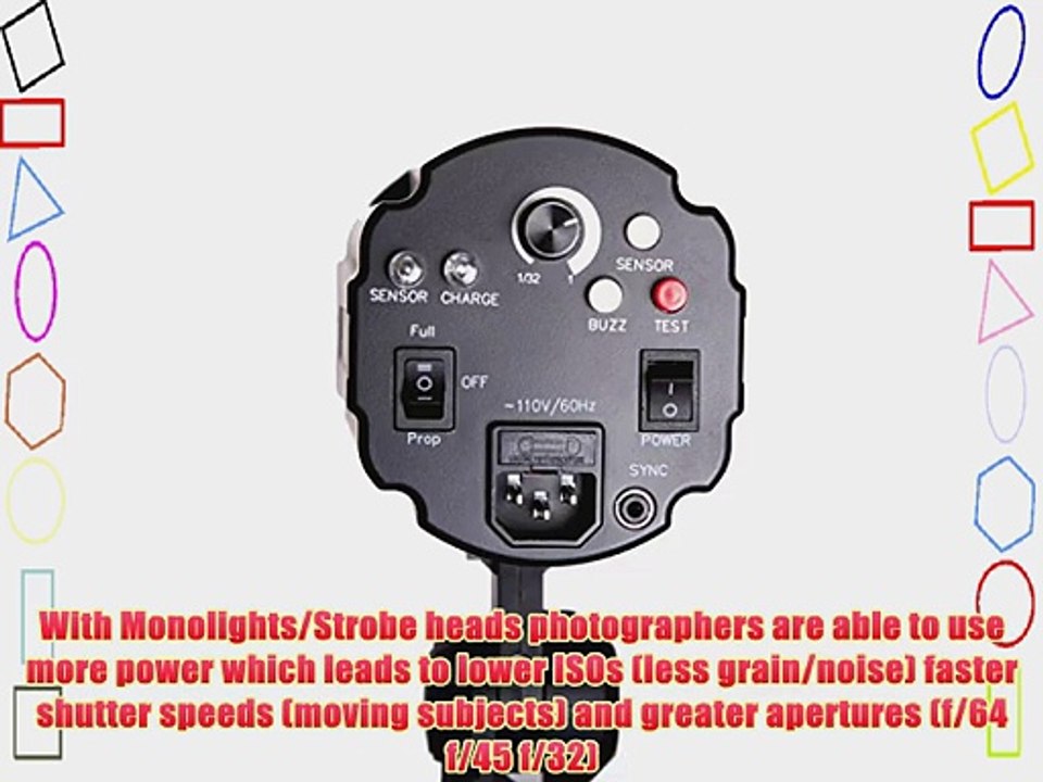 StudioPRO SP-160 Photography Studio Monolight Professional Strobe Flash Lighting Head 160 Watts