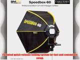 SMDV DIFF60 Speedbox Diffuser-60 - Professional 23-Inch Rigid Quick Folding Hexagonal Softbox