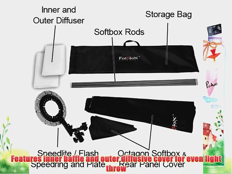 Fotodiox Flash-48-Oct-Yongnuo 48-Inch Octagon Softbox with Soft Diffuser and Speedring Bracket