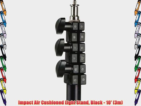 Impact Air Cushioned Light Stand Black - 10' (3m)