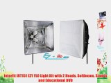 Interfit INT151 EZY FLO Light Kit with 2 Heads Softboxes Stands and Educational DVD