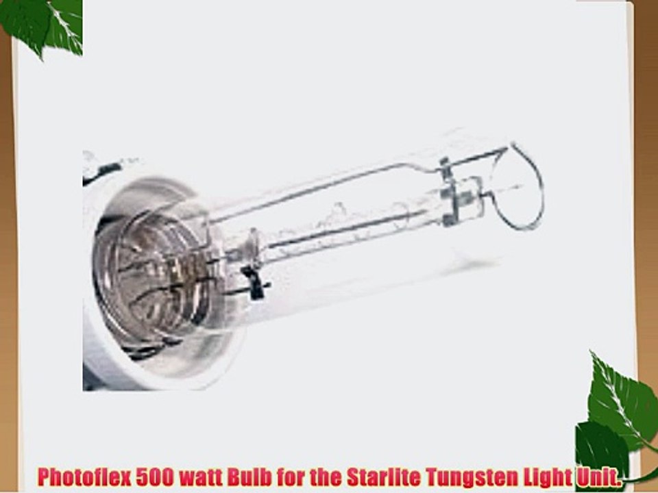 Photoflex 500 watt Bulb for the Starlite Tungsten Light Unit.
