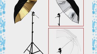 Neewer? Studio Off Camera Flash ShoeMount Swivel Umbrella Kit including (1) 33 Black