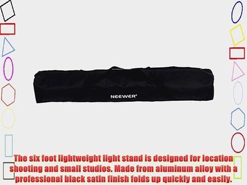 Neewer? Set of Two Photography 10ft/3m Aluminum Tripod Light Stand with 36x5x5/92x12x12cm Nylon