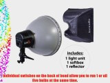 Interfit INT116 Super Coolite 5 with Reflector 24-Inchx 24-Inch Softbox and 5 28 (Black)
